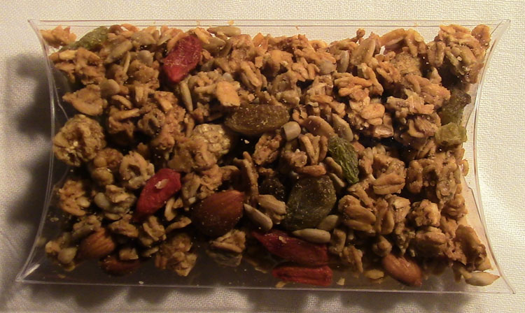 Granola Package looks inviting, and you will love the taste sensation!