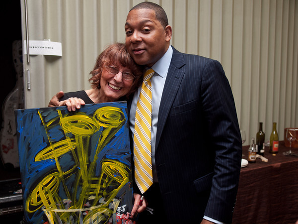 Wynton Marsalis with JazzArt Publicist Bev Korenwasser, 2016.